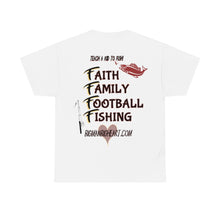Load image into Gallery viewer, Faith Family Fishing Football T-Shirt
